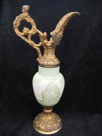 Appraisal: Wavecrest Art Glass Ewer bronzed mounts ''