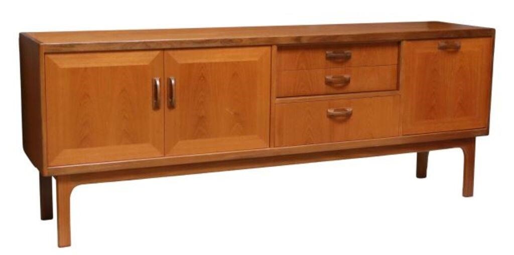 Appraisal: Mid-century modern Sierra teak sideboard credenza G Plan c s