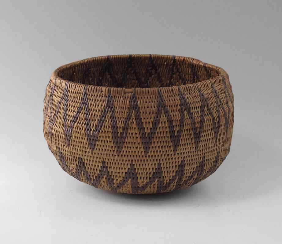 Appraisal: WASHO INDIAN WOVEN BASKET Early to mid- th century woven