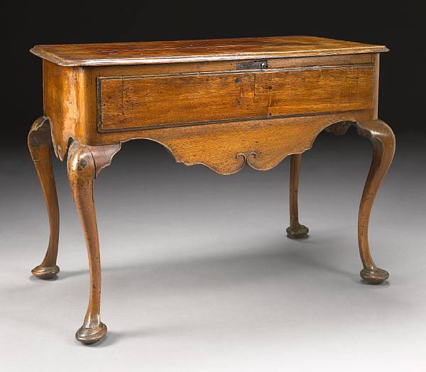 Appraisal: A Dutch Rococo walnut center table third quarter th century