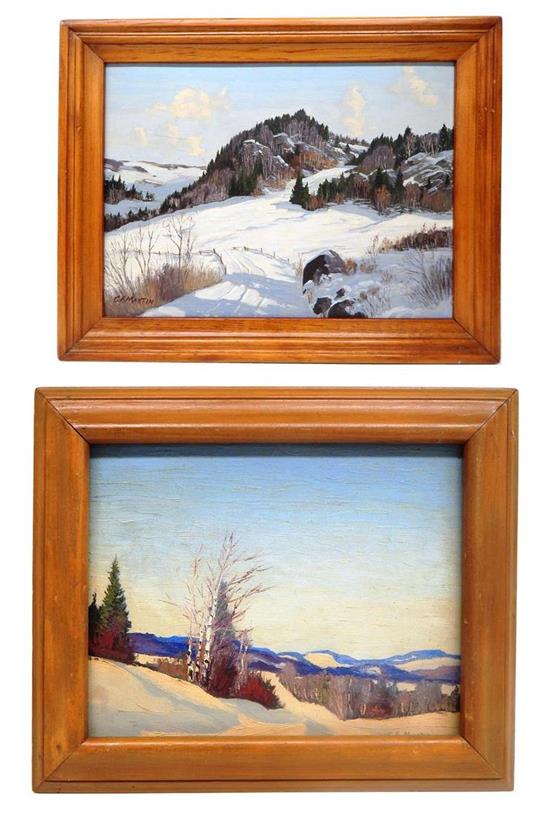 Appraisal: Two C F Martin th C landscape paintings the first