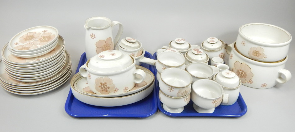 Appraisal: A Denby stoneware part dinner and tea service decorated with