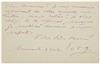 Appraisal: GRIEG EDVARD Autograph Note Signed Edvg to Dear Sir in