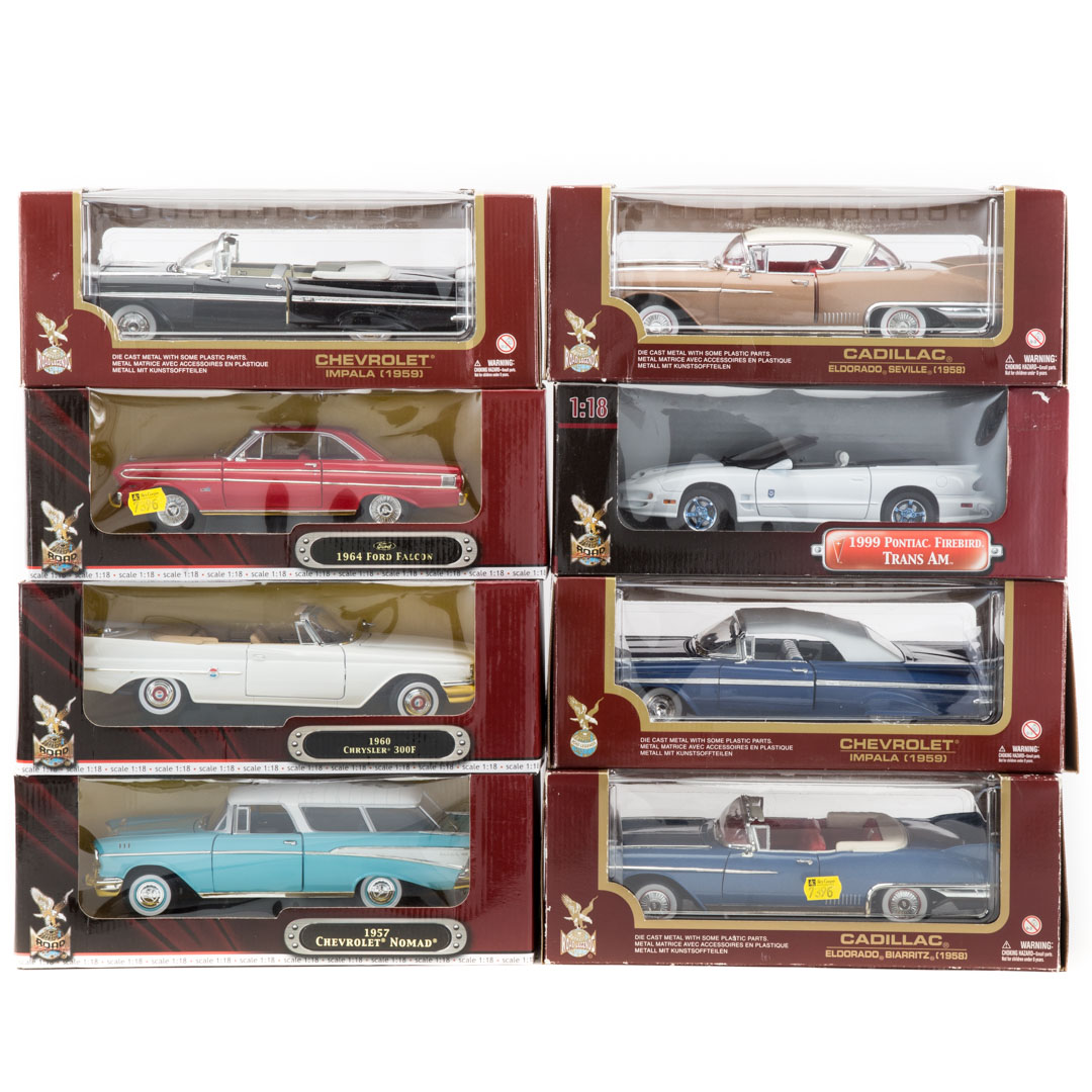 Appraisal: Eight assorted scale diecast cars all Road Master