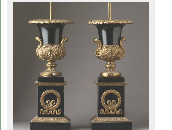 Appraisal: SIX LOUIS XVI STYLE GILT-METAL-MOUNTED GLASS DESK ARTICLES Comprising an