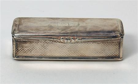 Appraisal: A George III Scottish silver snuff box J Nasmyth Co