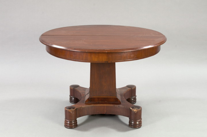 Appraisal: American Late Classical Mahogany Dining Table second quarter th century