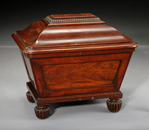 Appraisal: A late Regency mahogany wine cooler first quarter th century