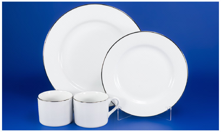 Appraisal: Royal Worcester Classic Platinum Piece Dinner Service