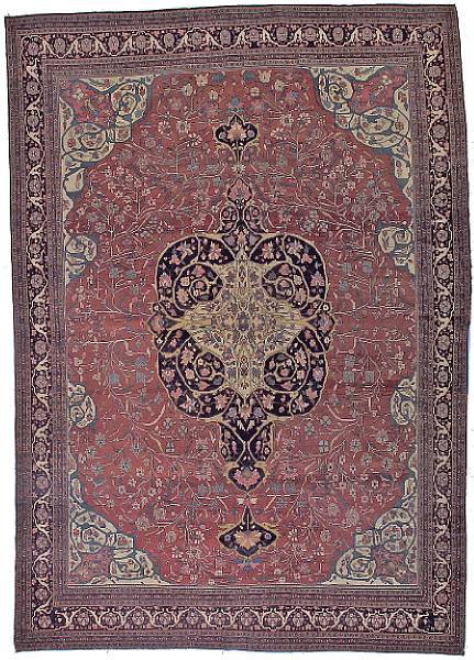 Appraisal: A Fereghan Sarouk carpet Central Persia late th century size