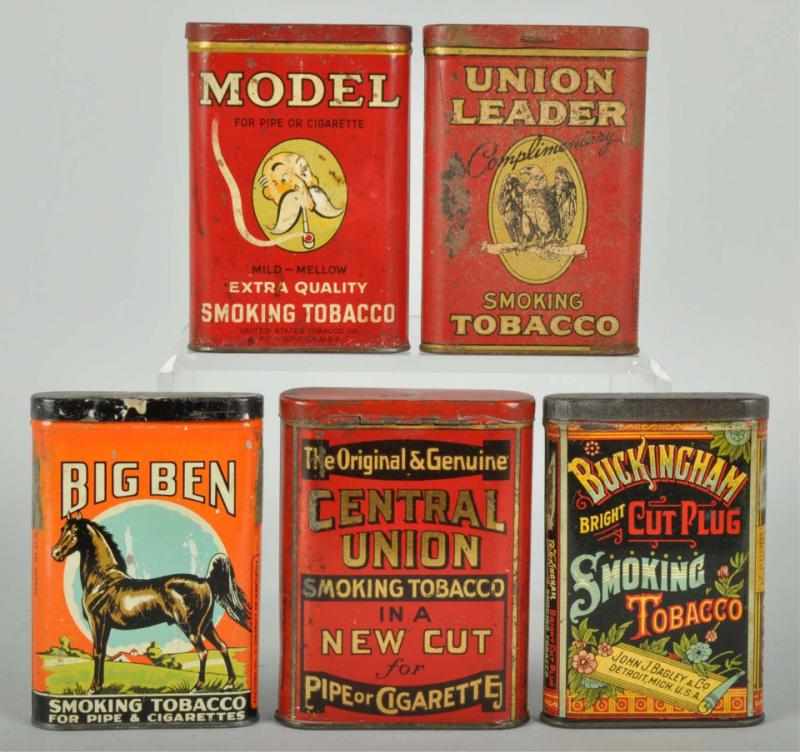 Appraisal: Lot of Vertical Pocket Tobacco Tins Description Includes Model Big