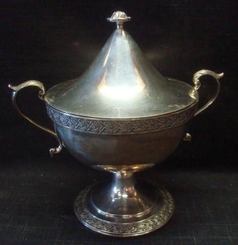 Appraisal: Silver R W Wilson Lidded Bowl Philadelphia circa Probably coin