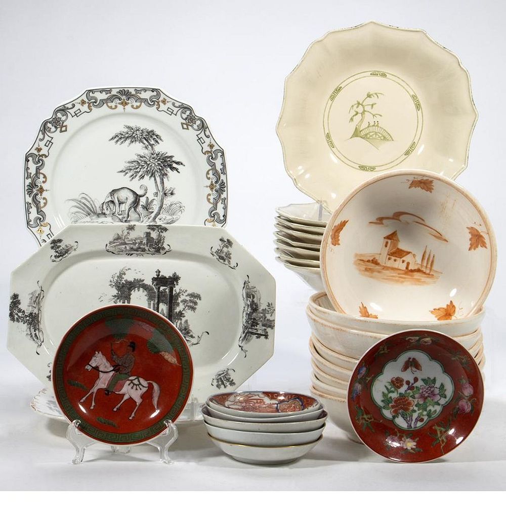 Appraisal: Mottahedeh Ceramics Continental and Export ceramics A Collection of two