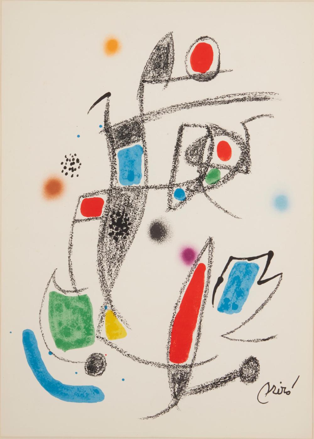 Appraisal: Joan Miro - Spanish Untitled from Maravillas con Variaciones en