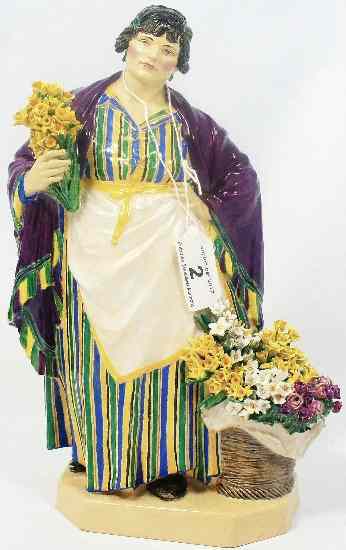 Appraisal: A good Charles Vyse figure The Daffodil Seller signed to