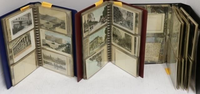 Appraisal: COLLECTION OF THREE ALBUMS OF VINTAGE GREEKPOSTCARDS TOTAL THE FIRST