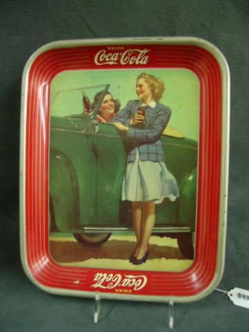 Appraisal: Original Coke tray Roadster with girls finish imperfection and scratches