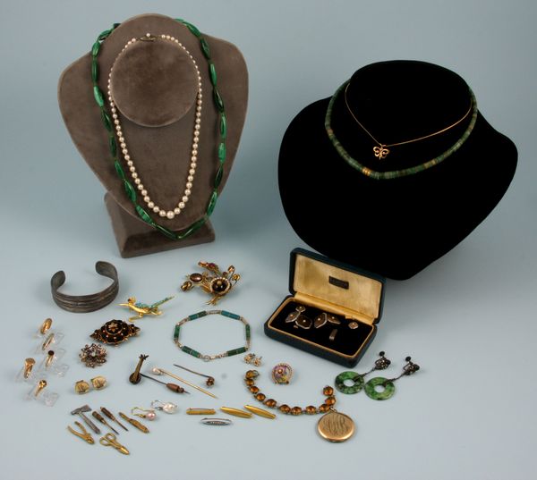 Appraisal: Miscellaneous lot of gold gold-fill and sterling jewelry to include