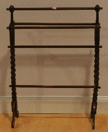 Appraisal: A th century pine towel rack