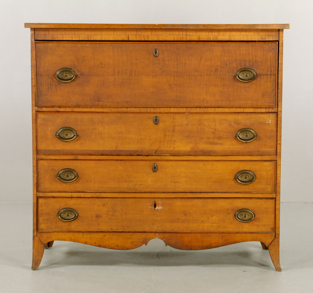 Appraisal: - th C Butler's Desk th century butler's desk with