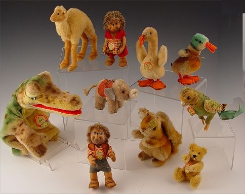 Appraisal: LOT OF VINTAGE STEIFF TOYS Circa 's to include Gaty