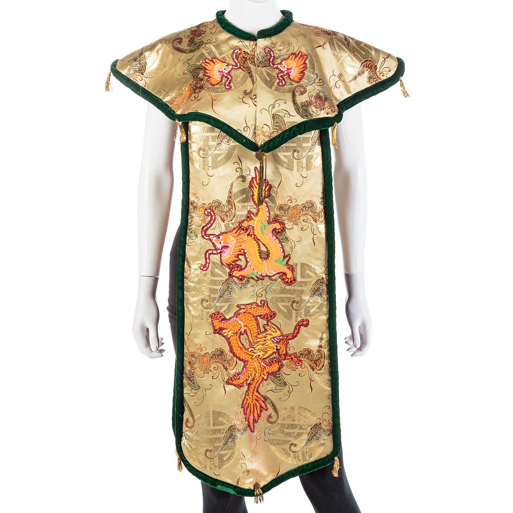 Appraisal: Chinese Embroidered Dragon Motif Tunic