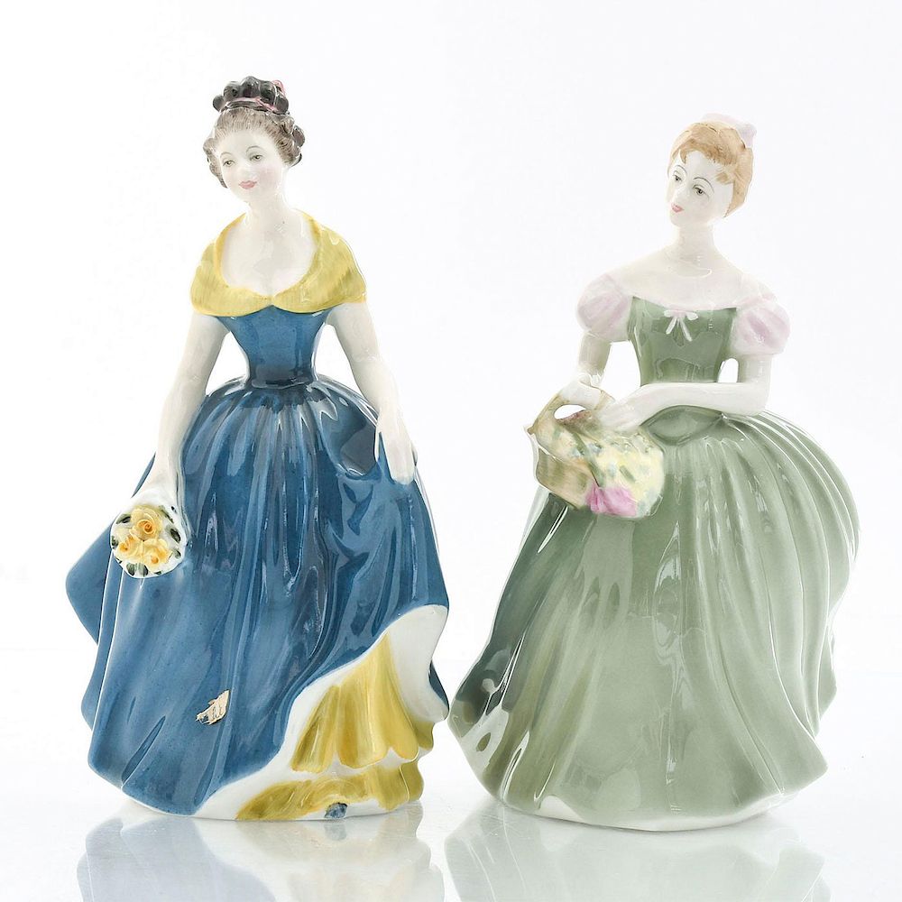 Appraisal: PAIR OF ROYAL DOULTON CERAMIC FIGURINES Clarissa HN Melanie HN