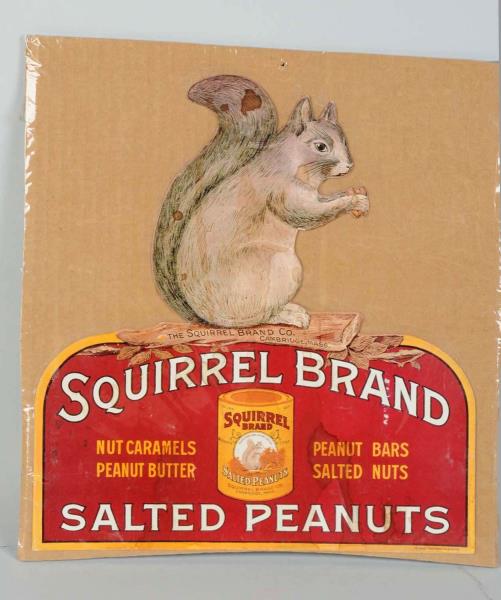 Appraisal: Squirrel Brand Peanuts Cardboard Sign This Squirrel Brand Peanuts sign