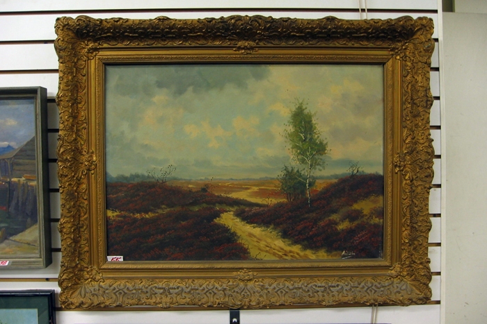 Appraisal: A DOLAN American died in Oil on canvas Landscape with