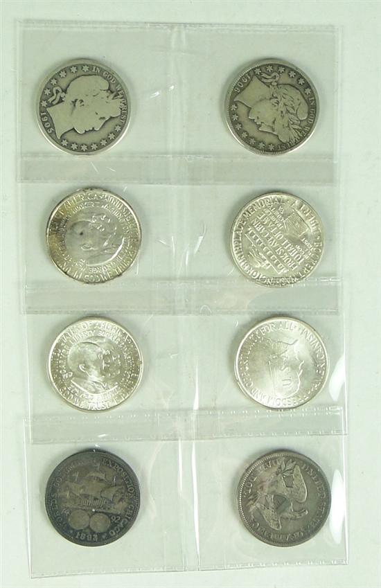 Appraisal: Group of Half Dollars seated very nice collectable F -D