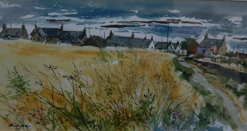 Appraisal: Douglas Phillips - Early October Johnshaven watercolour signed and titled