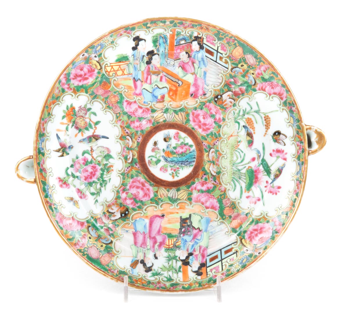 Appraisal: Chinese Export Rose Medallion hot water plate circa in Diam