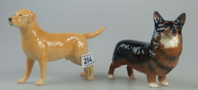 Appraisal: Beswick Labrador and Corgi