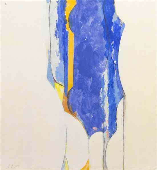 Appraisal: Arthur Osver American - First Curtain mixed media on paper