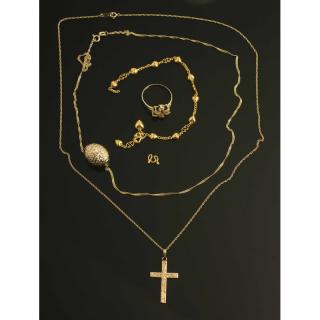 Appraisal: Assorted Gold Jewelry Assorted gold jewelry comprising a k gold