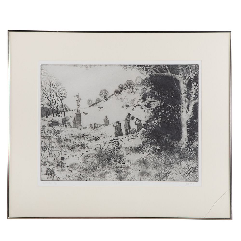 Appraisal: Peter Milton In the Park etching Peter Winslow Milton American