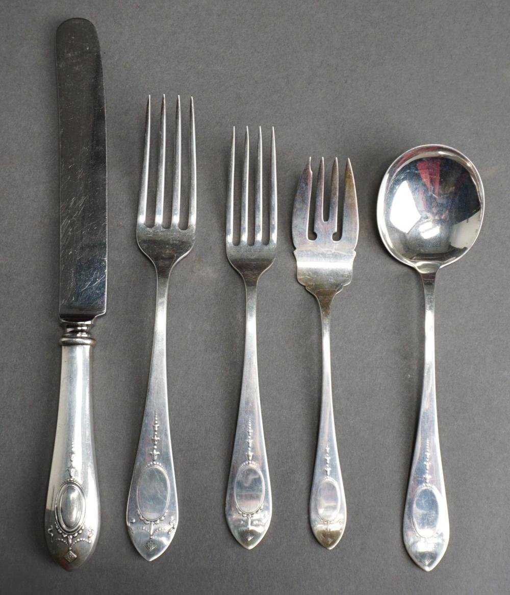 Appraisal: Mount Vernon Silver Company 'Pompeiian' -Piece Sterling Flat Table Service