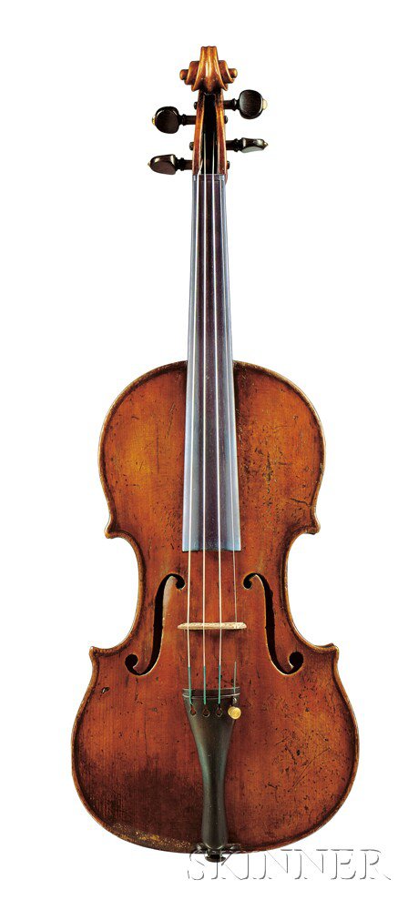 Appraisal: Fine Italian Violin Nicolaus Gagliano Naples labeled NICOLAUS GAGLIANO FILIUS