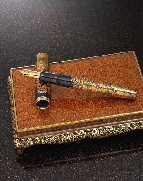 Appraisal: DUNHILL NAMIKI Sakura Rose th anniversary edition Japanese pen In