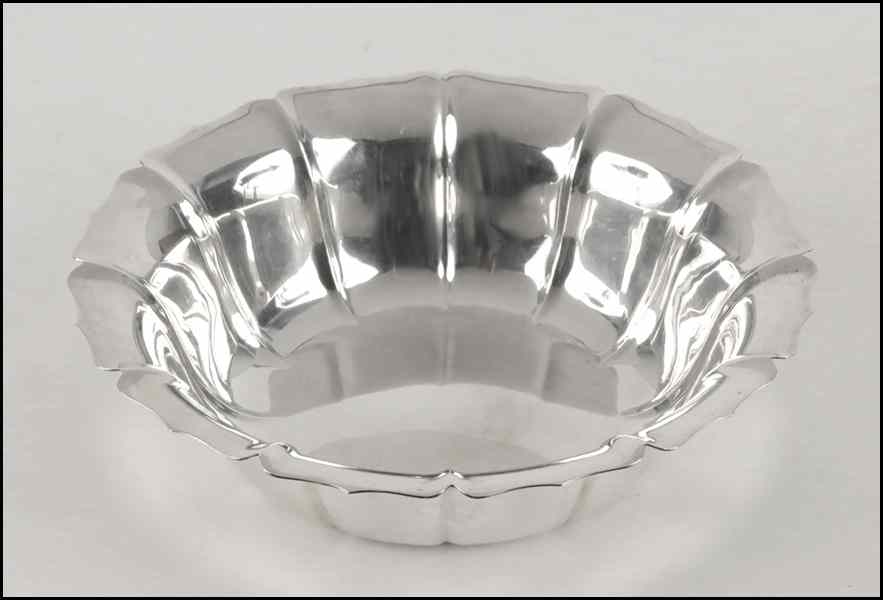 Appraisal: RICHARD DIMES STERLING SILVER BOWL Irish pattern Height '' Diameter