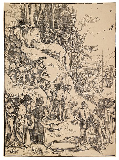 Appraisal: ALBRECHT D RER The Martyrdom of the Ten Thousand Woodcut