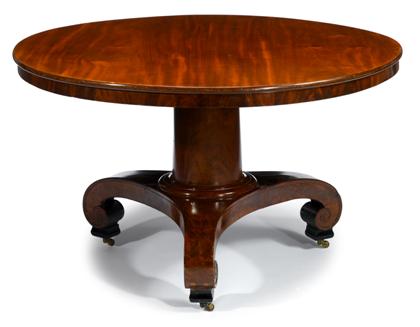 Appraisal: late Classical mahogany center table maryland circa