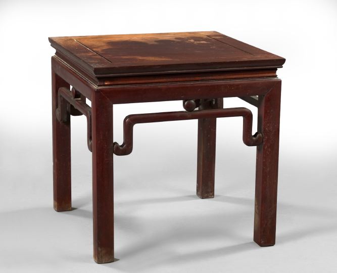 Appraisal: Chinese Hardwood Flower Stand mid- th century of low form