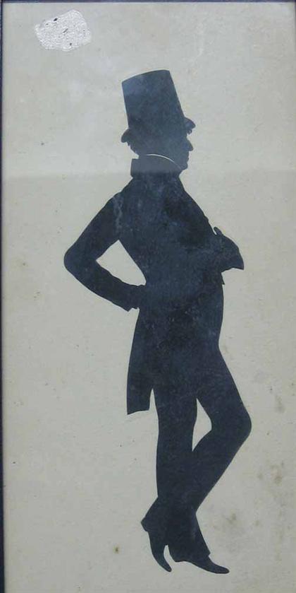 Appraisal: A Scottish Silhouette Of a gentleman dated from Glasgow Scotland