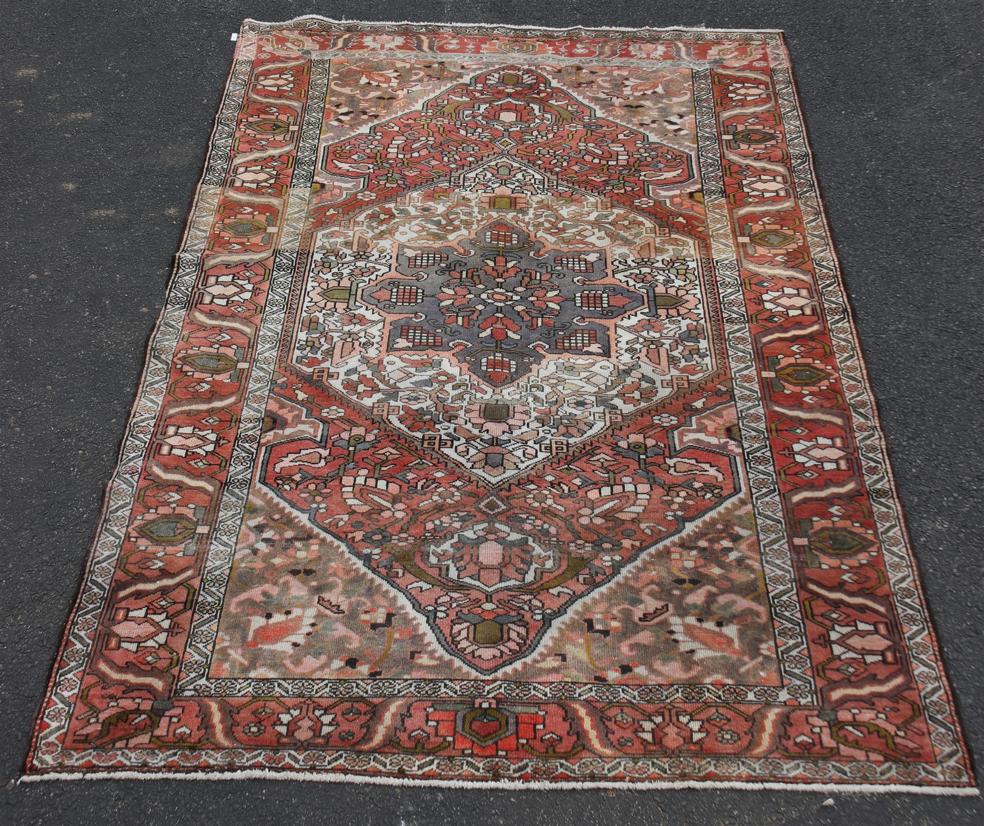 Appraisal: ORIENTAL RUG ' X ' BAKHTIARI Oriental rug ' x