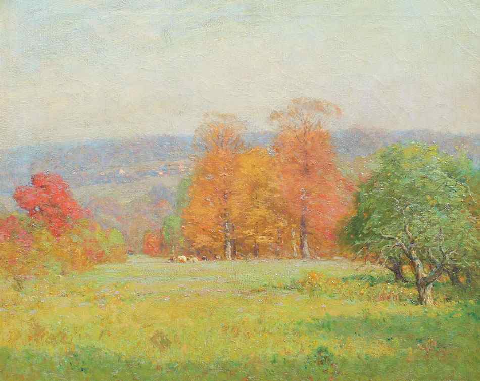 Appraisal: FOURNIER Alexis Jean American - ''The Glory of Autumn'' Oil