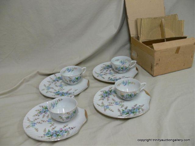 Appraisal: Made in Japan Porcelain Snack Set with Box - matching