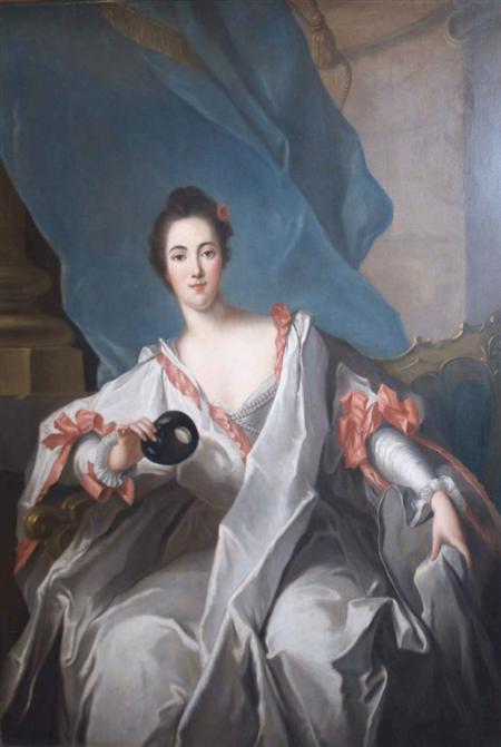 Appraisal: Manner of Jean-Marc Nattier Portrait of a Lady Holding a