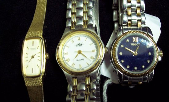 Appraisal: A lady's Tissot wrist watch and two other wrist watches