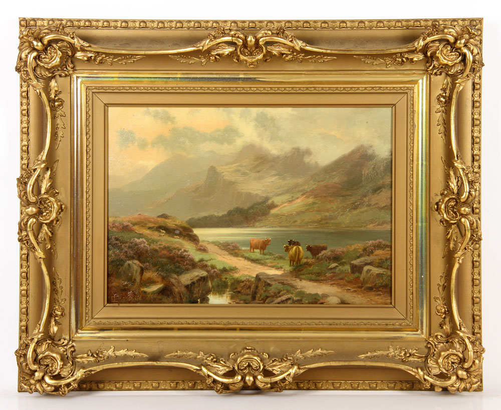 Appraisal: - Longstaffe Landscape with Cattle O C Edgar Longstaffe English